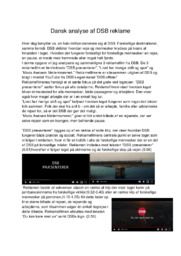 DSB reklame | Analyse