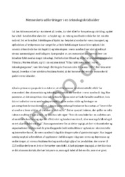 Menneskets udfordringer i en teknologisk tidsalder