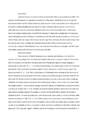 American Psycho summary