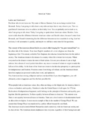 American Values speech