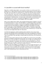 Social mobility essay