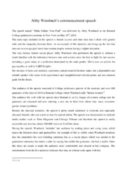 Abby Wambach’s commencement speech