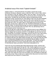 ‘Captain Fantastic’ | Analytical essay