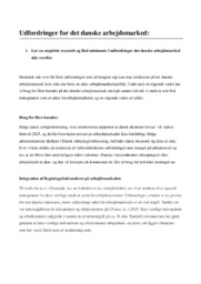 Udfordringer for det danske arbejdsmarked | IØ