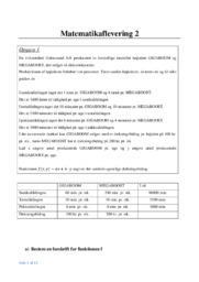 Funktioner | Matematikaflevering
