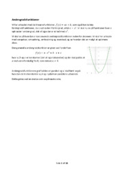 Andengradsfunktioner | Noter | Over 15 sider