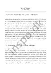 Aufgaben | Tysk terminsprøve