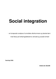 Social integration | Samfundsfag