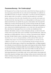 Zusammenfassung | Der Zauberspiegel