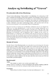 Graven | Analyse | Jens Blendstrups