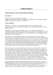 Jeg var kun bange for politiet | Analyse | Emma B. Christensen