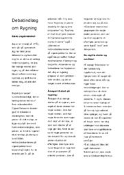 Rygning | Debatindlæg
