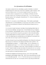 Uro i forstæderne | Analyse | Leif Panduro