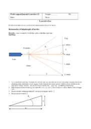 Bølgelængde af laserlys | Rapport Fysik