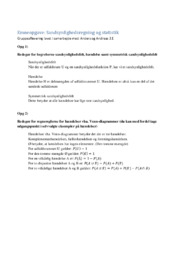 Emneopgave | Sandsynlighedsregning og statistik