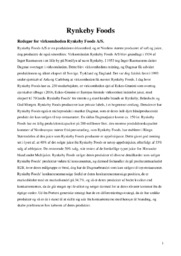 Rynkeby Foods | Virksomhedsanalyse