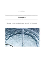 Lokalt og globalt rent drikkevand | Fysikrapoort