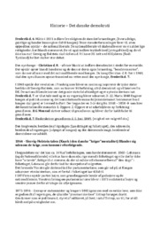 Det danske demokrati | Historie noter