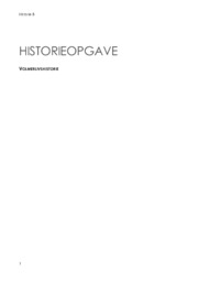 Volmer livshistorie | Historie noter