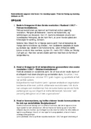 Revolution i Rusland | Historienoter