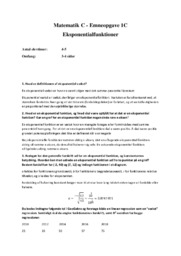 Eksponentialfunktioner | Emneopgave