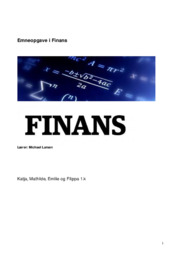 Finans | Emneopgave