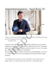 Argumentationsanalyse | Social Krise 2.0
