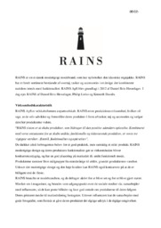 RAINS | Virksomhedskarakteristik