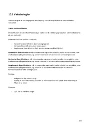 Vækstrategier | Kapitel 10.1 | Noter