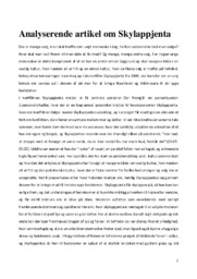 Skylappjenta | Analyserende artikel | Iram Haq
