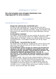 Patienten | Dansk Opgaver | Opg A-E