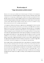 Unge skal præstere på alle arenaer | noter Analyse | JC. N