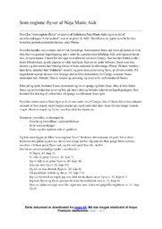 Som Englene Flyver | Analyse | Naja Marie Aidt