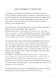 Vorherrebevarres | Analyse | Tove Ditlevsen