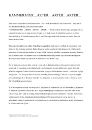 Kammerater | Analyse | Line Knutzon