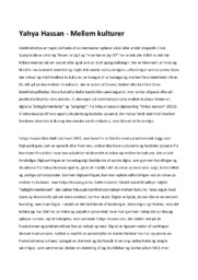 Mellem kulturer | Analyse | Yahya Hassan