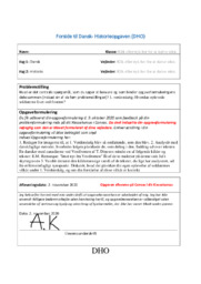 Første verdenskrig | DHO