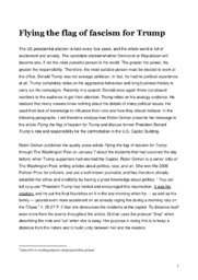 Flying the flag of fascism for Trump | Essay