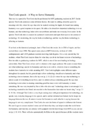 ‘A Way to Serve Humanity’ | Speeh analysis