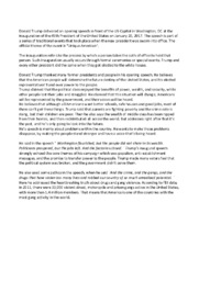Analysis of Donald Trump speech