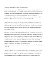 ‘Better Homes and Gardens’ | Analytical essay