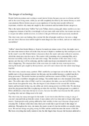 The danger of technology | Essay