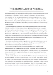 The terminator of America | Article