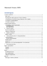 Noter om funktioner | Over 30 sider