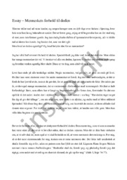 Menneskets forhold til døden | Essay