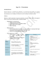 Afsætningsnoter Kapitel 15 | Promotion  | HHX afsætning