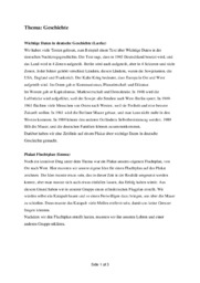 Wichtige Deutschen Nachkriegsgeschicht