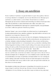 Autofiktion | Dansk Essay