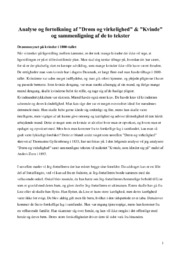 Drøm og virkelighed | Analyse | Thomasine Gyllembourg