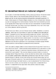 Er danskhed blevet en national religion | Essay